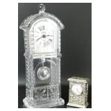 Vintage Clocks (2) Godinger Crystal Grandfather