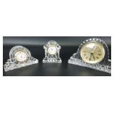 Godinger & Staiger Crystal Legends Clock Set