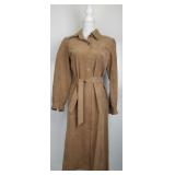 Vintage Blassport Suede Trench Coat + Belt