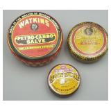 Vintage Salve Tins (3)