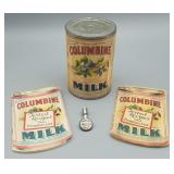 Vintage Columbine Tin & Recipe Books +