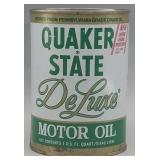 Quaker State De Luxe Motor Oil Quart Can