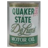 Quaker State De Luxe Motor Oil Quart Can