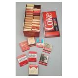 Coca-Cola Tin Bank & Vintage Matchbook Collection