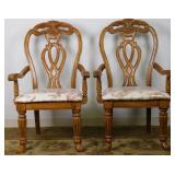 Solid Wood Arm Chairs (2)