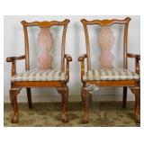 Solid Wood Arm Chairs (2)