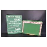 Antique Poster Sign Chalkboard Set