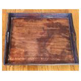 Large Rustic Wooden Serving Tray