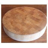 Large Round Maple Butcher Block