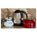 Electric Tea Kettle, Two Tea Pots