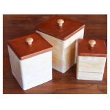 Wooden Canister Set (3)