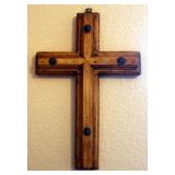 Rustic Pine Wooden Cross - Large