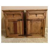 Primitive Pine End Tables (2)