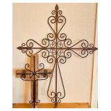 Large Metal/ Iron Crosses (2)