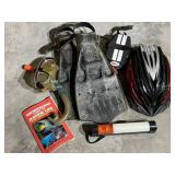 Snorkeling Gear and Cycling Helmet