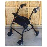 Black Walker with Large White Wheels