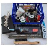 Solder Iron, Solder Assortment, Wire Brush, etc.