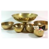 Brass Bowls Assorted Sizes (12)