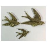Brass Birds (set of 3)