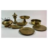 Brass Plates, Serving bowl, Stand, Light