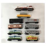 HO-Scale Model Train Set ( Locomotive & 10 Cars)