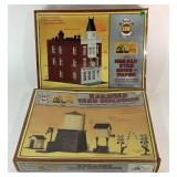 HO-Scale Building Kits (2), Molded Plastic