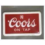 "Coors On Tap" Plastic Sign, Large Commercial Size