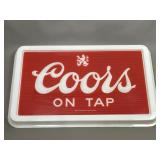 "Coors On Tap" Plastic Sign, Large Commercial Size