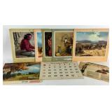Conoco & ATSF Calender Prints