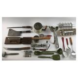 Huge Group of Vintage Kitchen Utensils / Tools