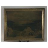 Antique Framed Print by H. S. Palmer