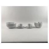 IKEA White Serving Dishes & Espresso Set (11 piece