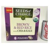 Brown & Red Rice with Chia & Kale, 6 - 8.5 oz pkgs