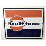 Gulftane - Porcelain, Gas Pump Plate