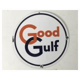 Good Gulf - Porcelain, Gas Pump Sign