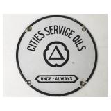 Cities Service Oils- Porcelain, Plate