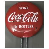Coca Cola - Porcelain, 48" Button, c. 1950