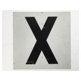 X Railroad Crossing - Reflective Aluminum