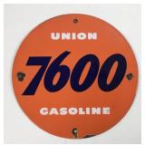 Union  7600 - Porcelain, Gas Pump Plate
