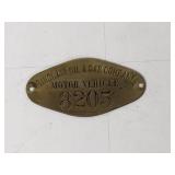 Sinclair Oil & Gas Company Brass ID Tag