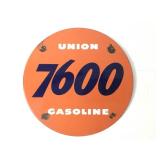 Union 7600 - Porcelain, Gas Pump Sign