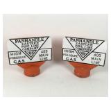 Panhandle Eastern Pipe Line Markers (2) - Cast Alu