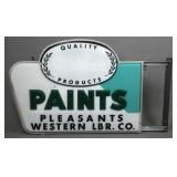 Pleasants Western Lumber Paint Sign - Lighted, 196