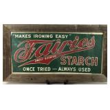 Fairies Starch - Canvas Sign, Barn wood Frame