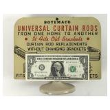 Universal Curtain Rod Advertising Stand - Metal