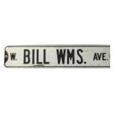 Street Sign "Bill WMS. Ave" (2) - Metal