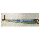 Painted 2-man Tree Saw