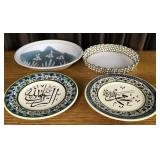 Turkish Plates, Tarte Dish, Stoneware Pie Plate