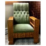 Antique Arts & Crafts Reclining Morris Chair