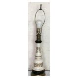 Gold & White Table Lamp